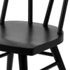 Lancaster Black Dining Room Chairs Seat Detail