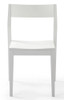 Ewald White Dining Chairs Front View