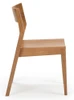 Ewald Pecan Dining Chairs Side View