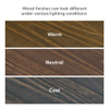 Ewald Walnut Dining Chairs Different Lighting Finish Detail
