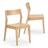 Ewald Natural Dining Chairs Set of 2 Angled View