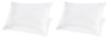 Zephyr 2.0 White Cotton Pillow angle image of 2 pillows
