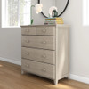 Kivik Sand 5 Drawer Chest Angled View Room