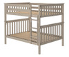 Inez Sand Full Bunk Beds shown without Privacy Panels Angled View