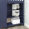 Remy Blue Staircase Storage Loft Bed with Desk Shelf Detail Room