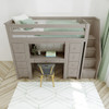 Hunter Sand Staircase Storage Loft Bed with Desk Top Room