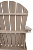 Sundown Treasure Adirondack Chair Driftwood Back Detail- Ashley Furniture