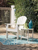 Sundown Treasure Adirondack Chair and End Table White Lifestyle - Ashley Furniture
