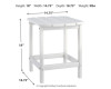 Sundown Treasure End Table dimensions