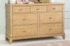 Harper Valley Natural 7 Drawer Dresser Room