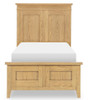 Harper Valley Natural Twin Panel Bed End View
