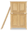Harper Valley Natural Twin Bunk Beds End View