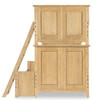 Harper Valley Natural Twin over Full Bunk Bed End View