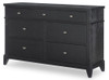 Crossroads Black 7 Drawer Dresser
