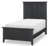Crossroads Black Twin Panel Bed