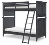 Crossroads Black Twin Bunk Beds