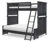 Crossroads Black Twin over Full Bunk Bed