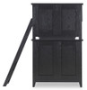 Crossroads Black Twin Bunk Beds End View