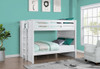 Edrea Queen Bunk Beds White Finish