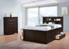 Bellamy Bookcase Captains Bed-Full Size in Espresso Room