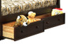 Bellamy Optional Set of 2 Underbed Storage Drawers-Espresso Finish