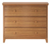Blake Pecan 3 Drawer Chest Front View