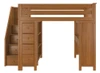 Kennedy Pecan All in One Full Size Loft Bed Front View