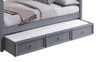 Bellamy Optional Twin XL Storage Trundle in Gray Finish