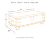 Carynhurst - Lift Top Cocktail Table - White Wash Gray