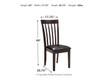 Hammis - Dining UPH Side Chair (Set of 2) - Dark Brown