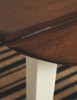 Woodanville - Round DRM Drop Leaf Table - Cream / Brown