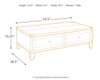 Todoe - Lift Top Cocktail Table - Dark Gray