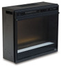 Entertainment Accessories - Fireplace Insert Glass/Stone - Black