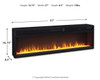 Entertainment Accessories Wide Fireplace Insert
