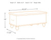 Fossil Ridge - Storage Bench - Beige