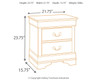Alisdair - Two Drawer Night Stand - Reddish Brown
