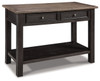 Tyler Creek - Sofa Table - Grayish Brown / Black