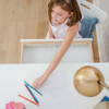 Stella White Study Desk Top View Drawer Open Room