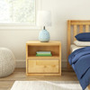 Lingo Natural 1 Drawer Nightstand Front View Room Lingo Natural 1 Drawer Nightstand Front View Room