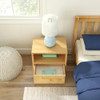 Lingo Natural 1 Drawer Nightstand Top View Drawer Open Room Lingo Natural 1 Drawer Nightstand Top View Drawer Open Room