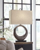 Saria - Metal Table Lamp  - Antique Silver Finish