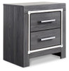 Lodanna - Two Drawer Night Stand - Gray