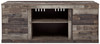 Derekson - LG TV Stand w/Fireplace Option - Multi Gray