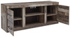 Derekson - LG TV Stand w/Fireplace Option - Multi Gray