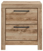 Hyanna - Two Drawer Night Stand - Tan Brown