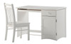 Hollywood White Student Desk Chair shown with Optional Student Desk