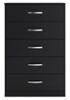 Finch - Five Drawer Chest - 46" Height - Black