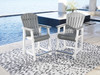 Transville - Barstool (Set of 2) - Gray / White