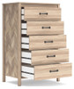 Battelle - Five Drawer Chest - Tan