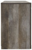Wynnlow - TV Stand With Faux Firebrick Fireplace Insert - Gray
